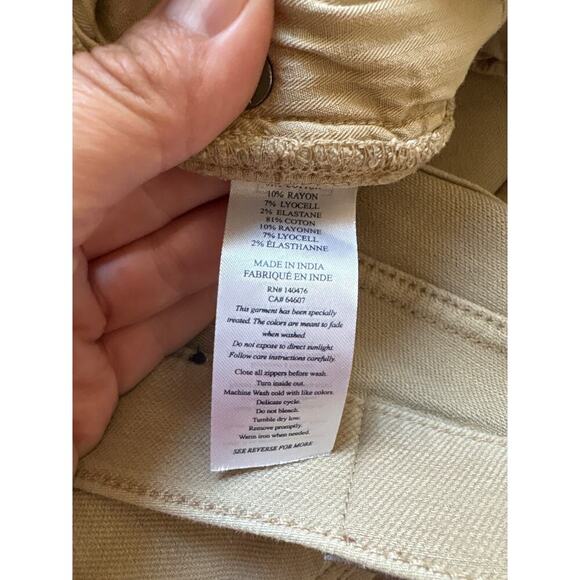 Faherty Stretch Terry 5-Pocket Pants Desert Khaki Men’s 33 - Picture 6 of 8